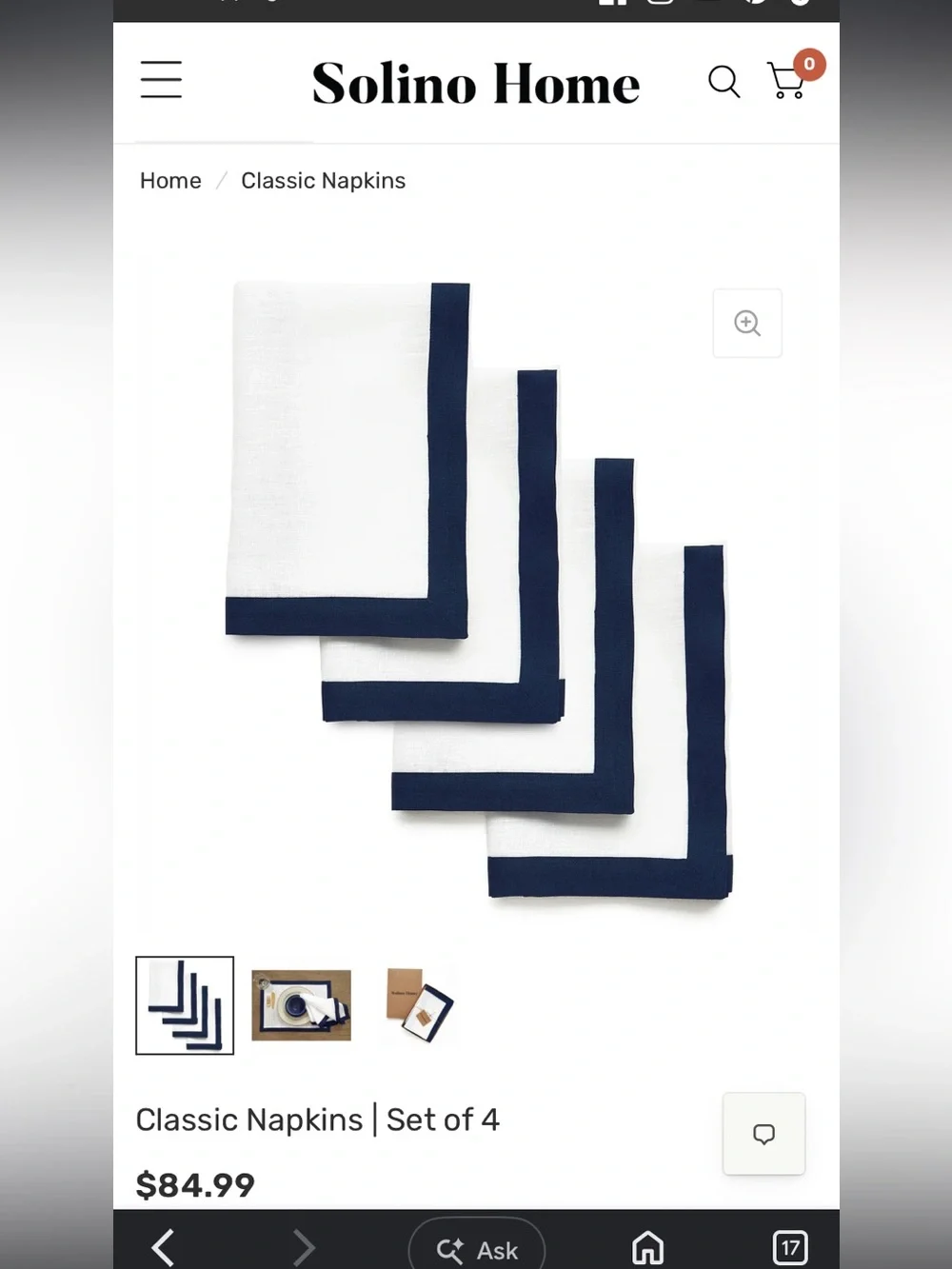 N/A linen table